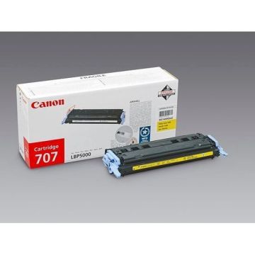 Cartouche de toner CANON 707 Jaune - capacité standard 2000 pages