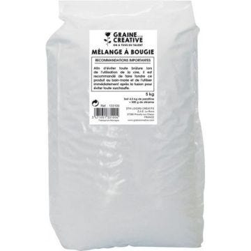 Cire à bougie Gros Sac de 5 kg - Graine créative Blanc
