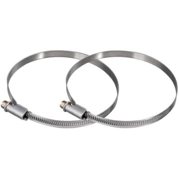 Colliers de serrage - XAVAX - Lot de 2 - Acier inoxydable - 90-110 mm - Fixation tuyaux