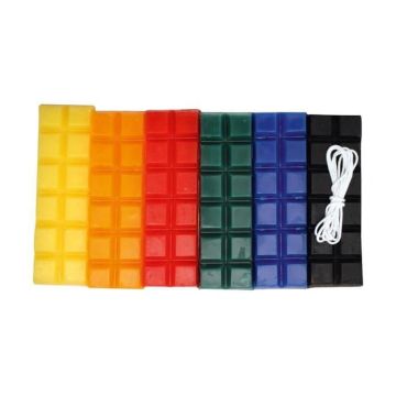 Bougie à modeler - DTM - 6 barres - Couleurs primaires - 240 g - Cire sans cuisson