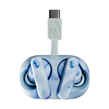Écouteurs sans fil - SKULLCANDY - ECOBUDS - Blanc glacier - Charge USB-C - Écologique