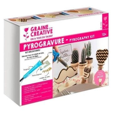 Kit découverte pyrogravure - Graine Créative - 7 pannes + accessoires