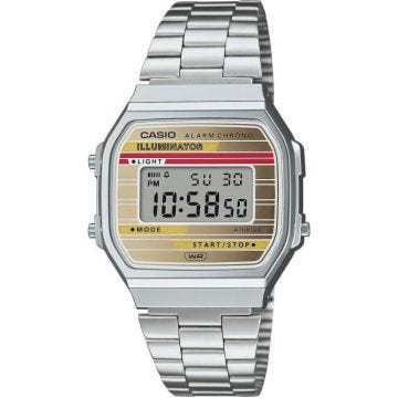 Montre - Casio - A168WEHA-9AEF - Acier inoxydable - Digital - Résistante à l'eau 3 bar