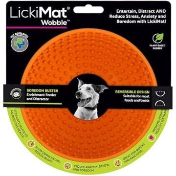 Jouet - LICKIMAT - Balancelle Orange - Confort - Intérieur - Moyen pour animaux