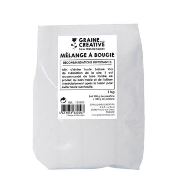 Lentilles de cire à bougie - DTM - Blanc - Paraffine - Stéarine - 1000 g
