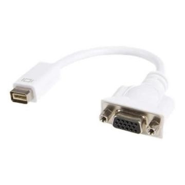 Adaptateur de câble vidéo Mini DVI vers VGA - STARTECH - Pour MacBook et iMac - Blanc - 20 cm