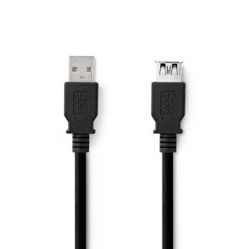 Câble USB - NEDIS - CCGL61010BK10 - 1.00 m - USB 3.2 Gen 1 - 5 Gbps - Plaqué nickel