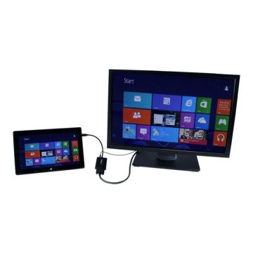 Convertisseur Micro HDMI vers VGA - StarTech.com - MCHD2VGAA2 - Résolution 1920x1200 - Sortie audio - Noir