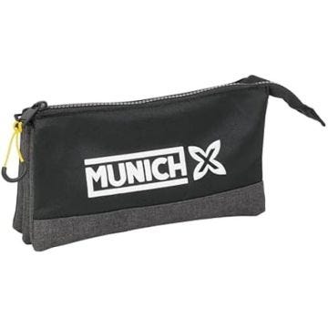 Trousse Triple - SAFTA - Munich Topo - Confortable - Polyvalente - Qualité supérieure