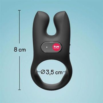 ANNEAU - COCKRING Anneau pénien premium NOS pour couples FUN FACTORY - noir