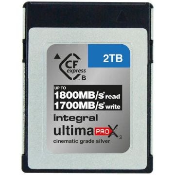 Integral 2TB - 2000GB CFexpress Carte mémoire Type B 2.0 12K & 8K RAW and 8K