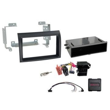 Kit 2-DIN avec vide poche Citroën/Fiat/Opel/Peugeot SWC noir