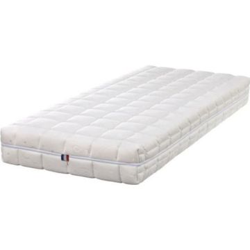 Natural Latex Matelas Ferme Latex Naturel 80 Kg/m3 - DEHOUSSABLE - 21 cm - Compatible literies électriques (80x190)