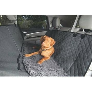 Housse de siège arrière antidérapante 3 en 1 - DOG GONE SMART - Noir - Imperméable - Universelle - Confortable