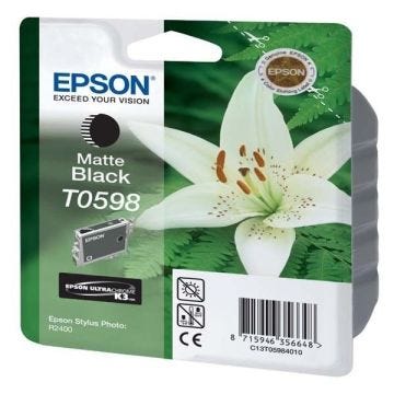 EPSON Cartouche d’encre T0598 - Noir mat - Capacité standard 13ml