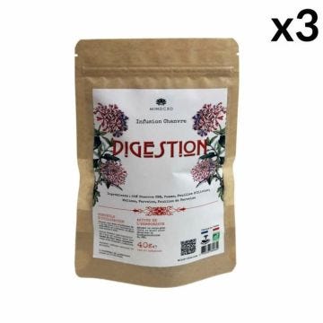 Infusion "DIGESTION" - 25% de Fleurs de Chanvre CBD - 40g - 3 sachets