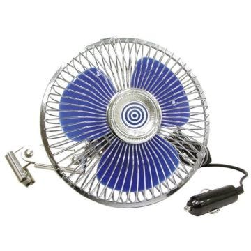 Ventilateur 24v métal, sur bras oscillant, 15,3cm