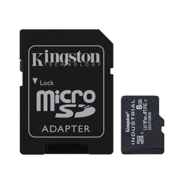 STOCKAGE, Cartes mémoire, Micro SD, Kingston 8 Go Microsdhc Industrial C10 A1