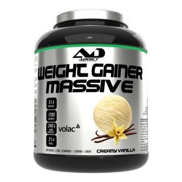 Hard gainer Addict Sport Nutrition - Weight Gainer Massive - Creamy Vanilla 2500g