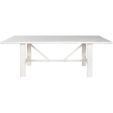 Table de Salle à Manger - HOME ESPRIT - Blanche - Bois de manguier - 213,4 x 96,5 x 76,2 cm - Rectangulaire