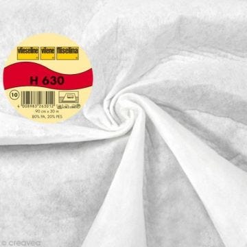 Ouatine volumineuse fine - VLIESELINE - Largeur 90 cm - Blanc