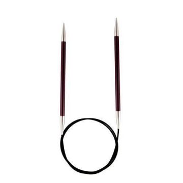 KnitPro KNIT PRO 120 cm x 6 mm en Aluminium fixe aiguilles à tricoter circulaires-Zing-Violet - KP47193