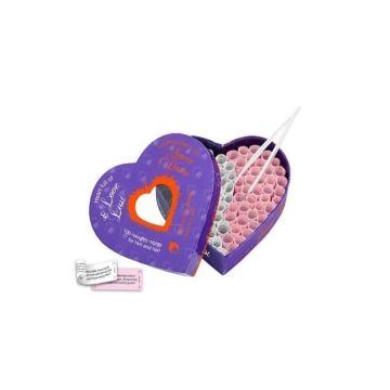 Jeu Érotique - Tease & Please - MDZ3103 - 100 Défis - Couleur Violet - Design Coeur