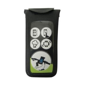 Dresco support / housse de téléphone 15,5 x 8 cm polyuréthane noir