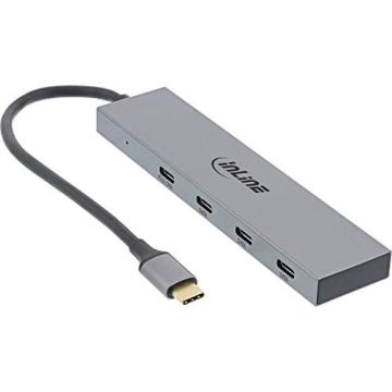 InLine USB-C-Hub, USB 3.2, 4x USB-Typ-C