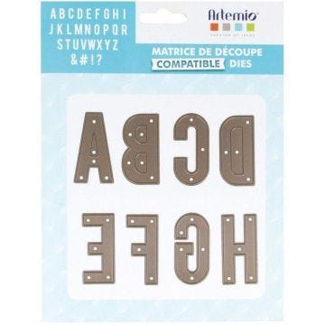 DIES/ MATRICES DE DÉCOUPE X27 ALPHABET BIG SHOT SISSI SIZZIX DIY 5cm PRENOM