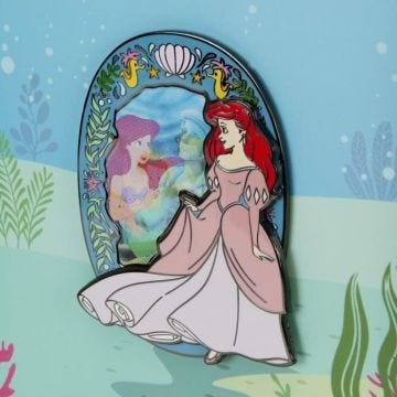 Pin's Lenticulaire Loungefly La Petite Sirène Disney - LOUNGEFLY - Edition Limitée - 7.5cm - émail