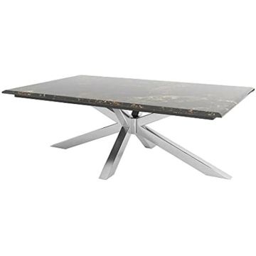 Table d'appoint - DKD HOME DECOR - Marbre Acier - 130 x 80 x 45 cm - Multicolore - Petit meuble complément