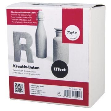 Kit béton créatif pâte - Rayher Gris