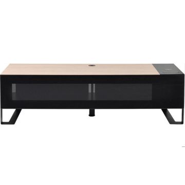 Meuble TV - ERARD - Naga - 160 cm - Chargeur 4 USB - Compatible Qi - Noir