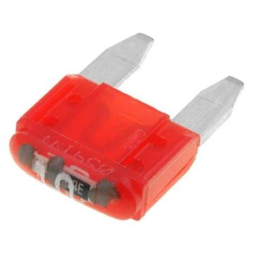 Mini Fusible 10A 12VDC 10.9mm MINI avec LED