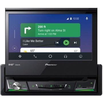 PIONEER Auto Radio Vidéo DAB 1 DIN - 7" - CD DVD - 4 x 50w AVH-Z7200DAB