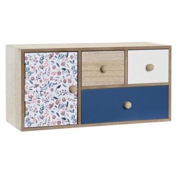 boîte à bijoux 30 x 12,5 x 15 cm multicouleur bois mdf