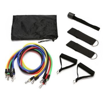 11pcs Bandes Elastiques Musculation - Bande de Résistance Set, Fitness Elastiques Kit, pour Musculation,