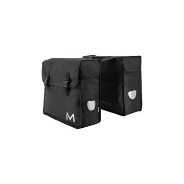 Sacoche double pour vélo MOBILIS - Noir - 2 x 15L - Matière déperlante