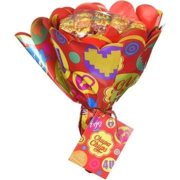CHUPA CHUPS Bouquet de 19 sucettes Flower