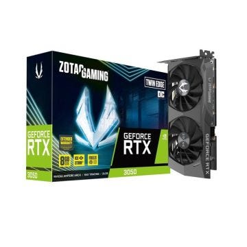 Carte graphique - Zotac Gaming - GeForce RTX 3050 Twin Edge OC - 8 Go - HDMI - DisplayPort