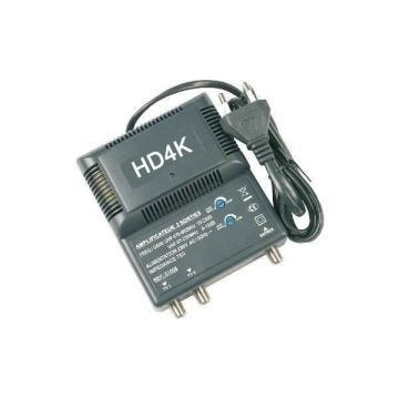AMPLIFICATEUR TNT BLINDE 2 SORTIES Ampli d'intérieur antenne tv 220V Gain 10 à 25dB