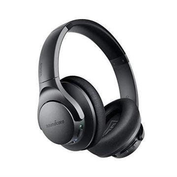 Anker Soundcore Life Q20 Hybrid Active Noise Cancelling Headphones, Wireless Over Ear Bluetooth Headphones, 40H Playtime, Hi-Res Aud
