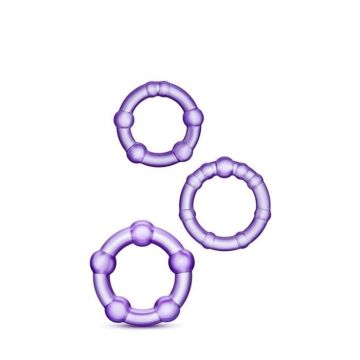 Cockrings - STAY HARD - Violet - Super élastique - Confortable - Résistant à la déchirure