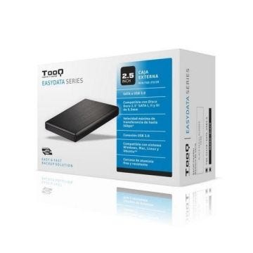Boîtier Externe TooQ AAACET0181 TQE-2522B HD 2.5'' SATA III-USB 3.0 FAT32 / NTFS / eXT2 / HFS Noir