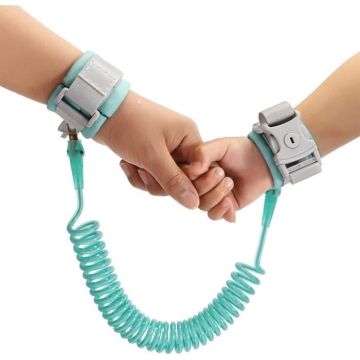 Lien de Poignet Anti-Perte réglable, Kid Leash Lien de Poignet Anti-Perte pour bébés, Tout-Petits, Enfants, 150 cm de Longueur, Bleu