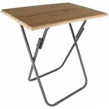 Table Pliante - CONFORTIME - 73 x 52 x 75 cm - Bois Massif - Multicolore - 2 unités