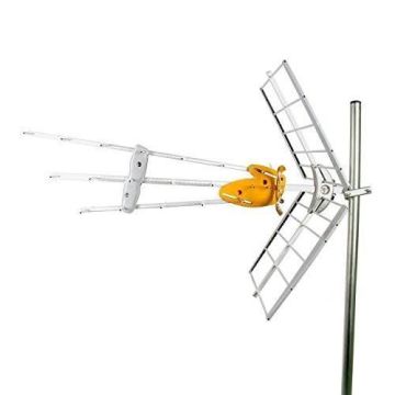 Antenne TV TELEVES - Doublet, panneau - Résistant aux intempéries, anti-corrosion - UHF - Argent/Orange