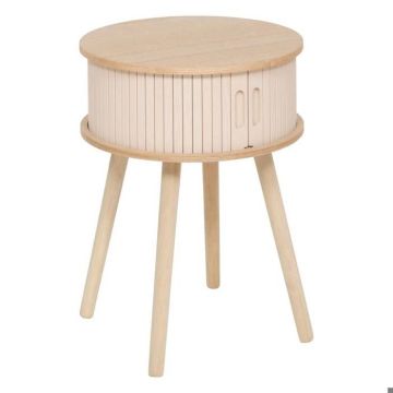 Chevet 2 portes "Nysos" crème 54x40x40cm - Atmosphera createur d'interieur - Beige
