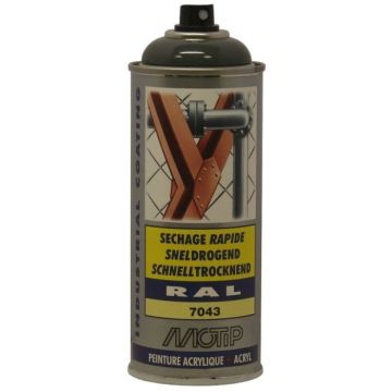 Peint acryliq séch rapide Gris RAL7043